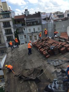 Galatasaray lisesi Çatı ve dış cephe restorasyon çalışmaları