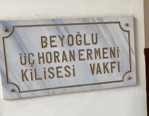 Beyoğlu üç horan ermeni klisesi vakfı iç ve dış restorasyon çalışmaları