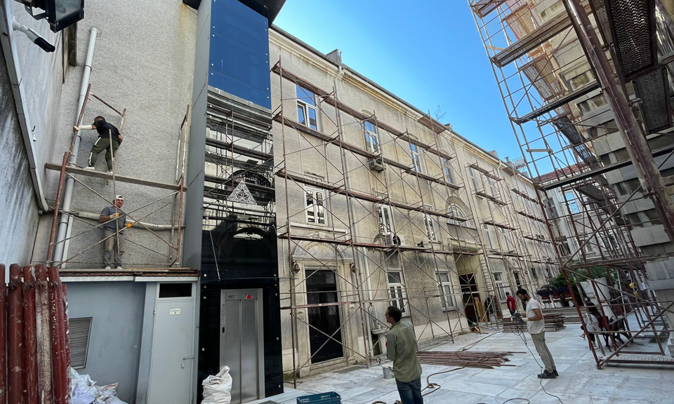 Beyoğlu üç horan ermeni klisesi vakfı iç ve dış restorasyon çalışmaları