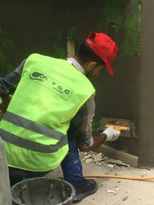 Maslak seba korusu dış cephe, dekoratif sıva ve boya işlemleri