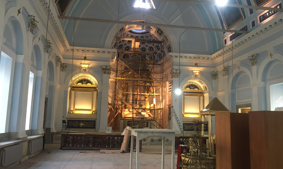 Tarihi Üç horan Ermeni kilisesi iç ve dış restorasyon çalışmaları